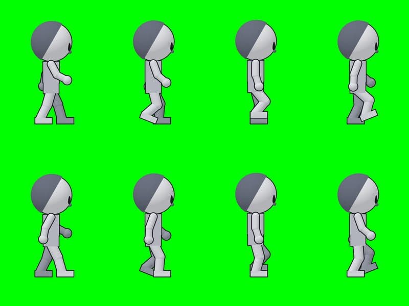 แม่แบบแบบที่ 1: หุ่นแบบแรก แกว่งแขน 28 องศา